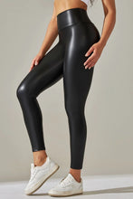 Load image into Gallery viewer, High Waisted Faux Leather Leggings