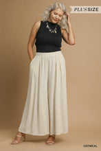 Load image into Gallery viewer, Linen Palazzo Pants - Oatmeal