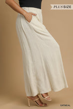 Load image into Gallery viewer, Linen Palazzo Pants - Oatmeal