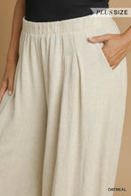 Load image into Gallery viewer, Linen Palazzo Pants - Oatmeal