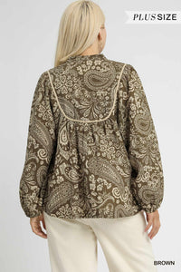 Elise Boho Top - Brown