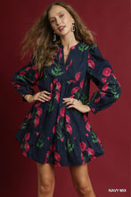 Load image into Gallery viewer, Edie Floral Dress - Navy
