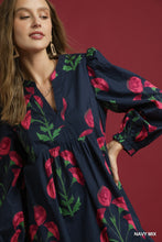 Load image into Gallery viewer, Edie Floral Dress - Navy