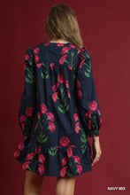 Load image into Gallery viewer, Edie Floral Dress - Navy