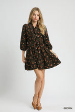 Load image into Gallery viewer, Stevie Floral Corduroy Dress - Brown