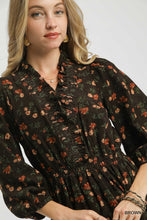 Load image into Gallery viewer, Stevie Floral Corduroy Dress - Brown