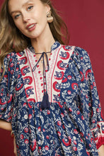 Load image into Gallery viewer, Selah Midi Dress - Navy Mix