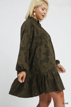 Load image into Gallery viewer, Harmony Babydoll Dress - Olive