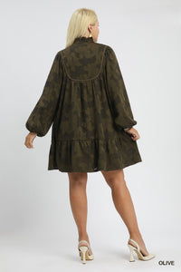 Harmony Babydoll Dress - Olive