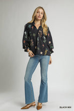 Load image into Gallery viewer, Botanical Beauty Top - Black
