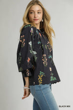 Load image into Gallery viewer, Botanical Beauty Top - Black