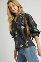 Load image into Gallery viewer, Botanical Beauty Top - Black