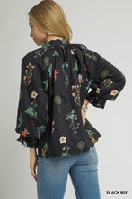 Load image into Gallery viewer, Botanical Beauty Top - Black