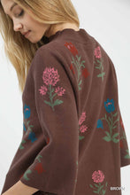 Load image into Gallery viewer, Dawn Floral Knit Sweater - Brown