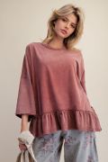 Load image into Gallery viewer, The Easy Ruffle Tunic - Chili