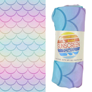 Kids UPF 50+ Sunscreen Hooded Beach Towels