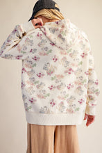 Load image into Gallery viewer, Printed Brushed Terry Hooded Pullover - Ecru