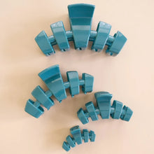 Load image into Gallery viewer, Large Teleties Classic Hair Clip - Teal With It
