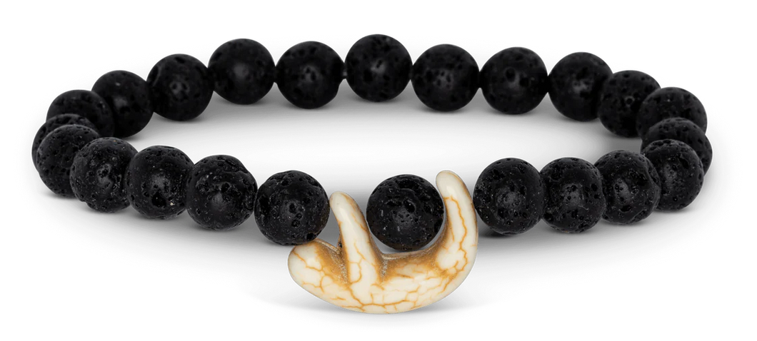 Fahlo Wander Sloth Tracking Bracelet - Lava Stone