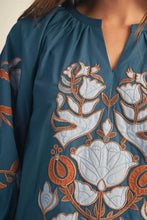 Load image into Gallery viewer, Charlie Baroque Top - Teal