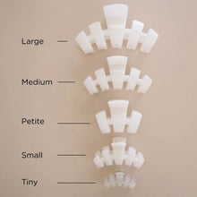 Load image into Gallery viewer, Petite Teleties Classic Claw Clip - Coconut White