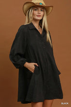 Load image into Gallery viewer, Kimberly Jacquard Dress - Black