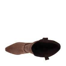 Load image into Gallery viewer, Corky’s City Slicker - Chocolate Faux Suede
