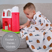Load image into Gallery viewer, How We Roll Muslin Swaddle Blanket