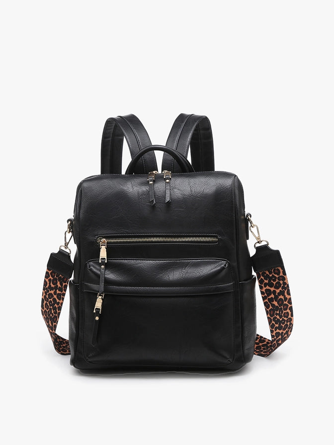 Paula Convertible Backpack - Black