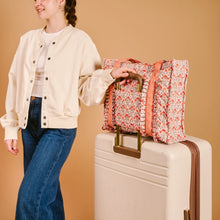 Load image into Gallery viewer, The Darling Effect Everyday Quilted Tote Bag - Everbloom Dusty Rose