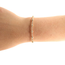 Load image into Gallery viewer, Beaded Blondes: June Gold Bracelet - Standard 6.75"