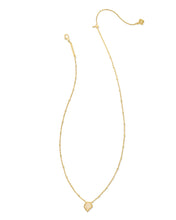 Load image into Gallery viewer, Kendra Scott Framed Gold Tess Satellite Short Pendant Necklace in Iridescent Drusy