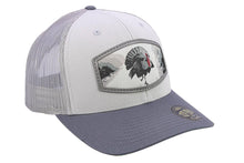Load image into Gallery viewer, Turkey Woven Patch Rope Hat.: Light Gray/Gunmetal