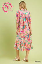 Load image into Gallery viewer, Pretty in Paisley Midi Dress - Pink