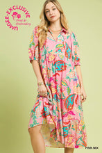 Load image into Gallery viewer, Pretty in Paisley Midi Dress - Pink