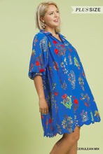 Load image into Gallery viewer, Nola Floral Dress - Cerulean Blue