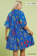Load image into Gallery viewer, Nola Floral Dress - Cerulean Blue