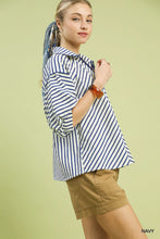 Load image into Gallery viewer, Delilah Chevron Top - Navy