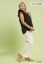 Load image into Gallery viewer, Penny Ruffle Sleeve Top - Black