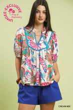 Load image into Gallery viewer, Janie Floral Top - Cream