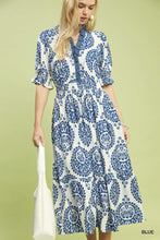 Load image into Gallery viewer, The Gwen Midi Dress - Blue