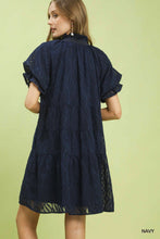 Load image into Gallery viewer, Tiana Textured Dress - Navy