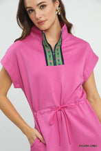 Load image into Gallery viewer, Georgia Embroidered Dress - Peony Pink