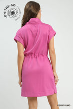Load image into Gallery viewer, Georgia Embroidered Dress - Peony Pink