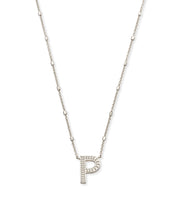 Load image into Gallery viewer, Letter P Pendant Necklace in Silver by Kendra Scott