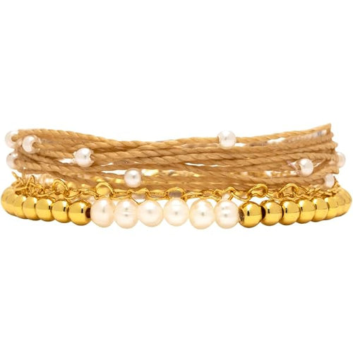 Pura Vida Stack Bracelet - Lovely Pearl