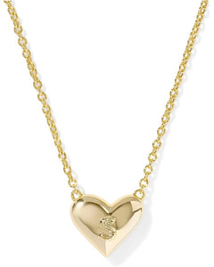 Kendra Scott Heart Letter T Necklace - Gold