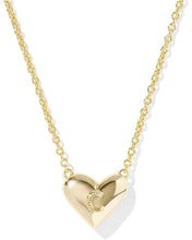 Load image into Gallery viewer, Kendra Scott Heart Letter E Necklace - Gold