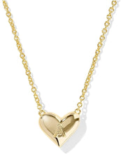 Load image into Gallery viewer, Kendra Scott Heart Letter B Necklace - Gold