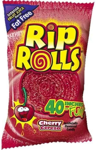 Rip Rolls Cherry Candy